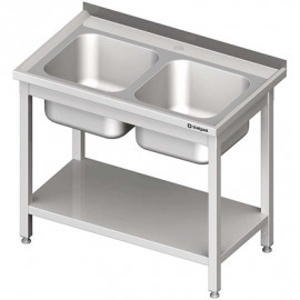 Stôl s umývadlom 2-com, s policou 1000x600x850 mm skrutka