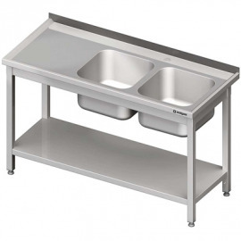 Stôl s umývadlom 2-com (P), s policou 1200x700x850 mm skrutka