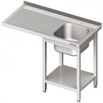 Stôl s umývadlom 1-kom (P) a priestor pre chladničku alebo umývačky riadu 1200x600x900 mm skrutka