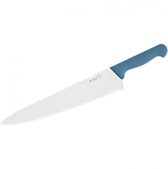 vrúbkovaný nôž 31 cm modrá