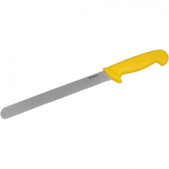 vrúbkovaný nôž 30cm žltá